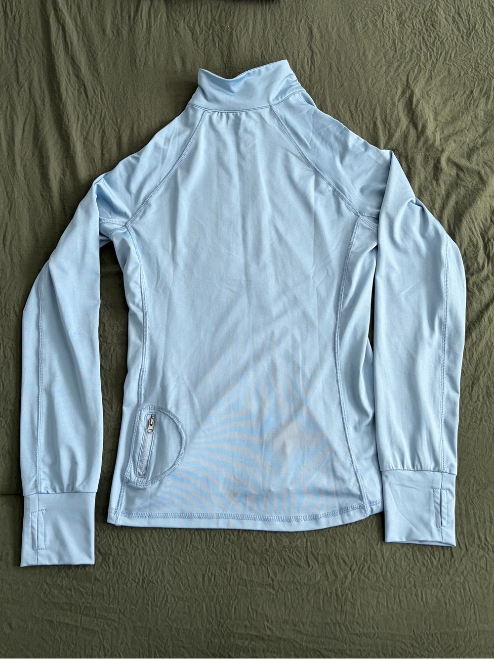 Active Basic Light Blue Full-Zip Jacket - Picture 4 of 4